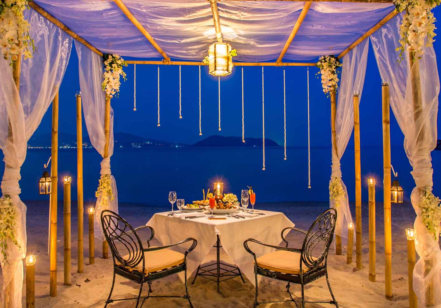 Romantic Dinner on Beach and Cruise